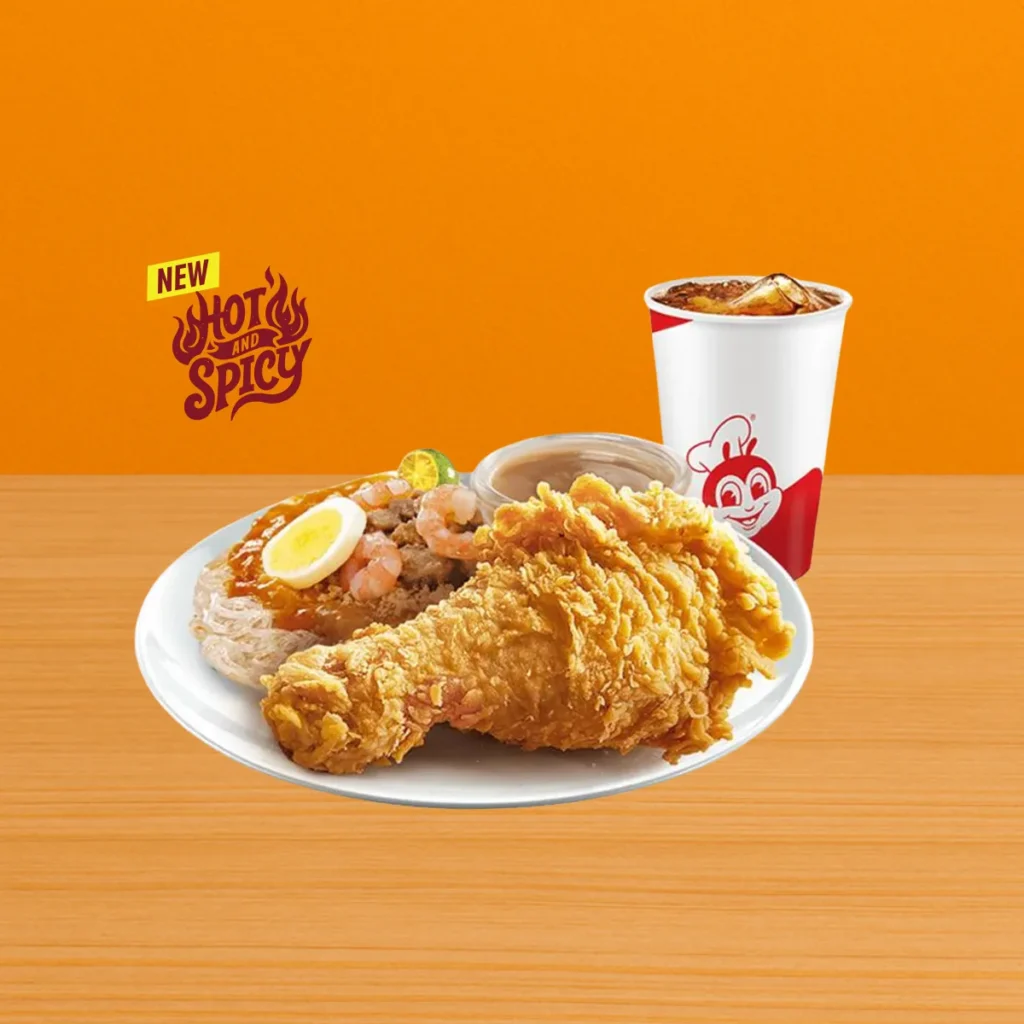 Jollibee Menu Price List Philippines 2025 – Updated Meals & Prices 55 1 pc. Chickenjoy New Spicy w Palabok w Drink