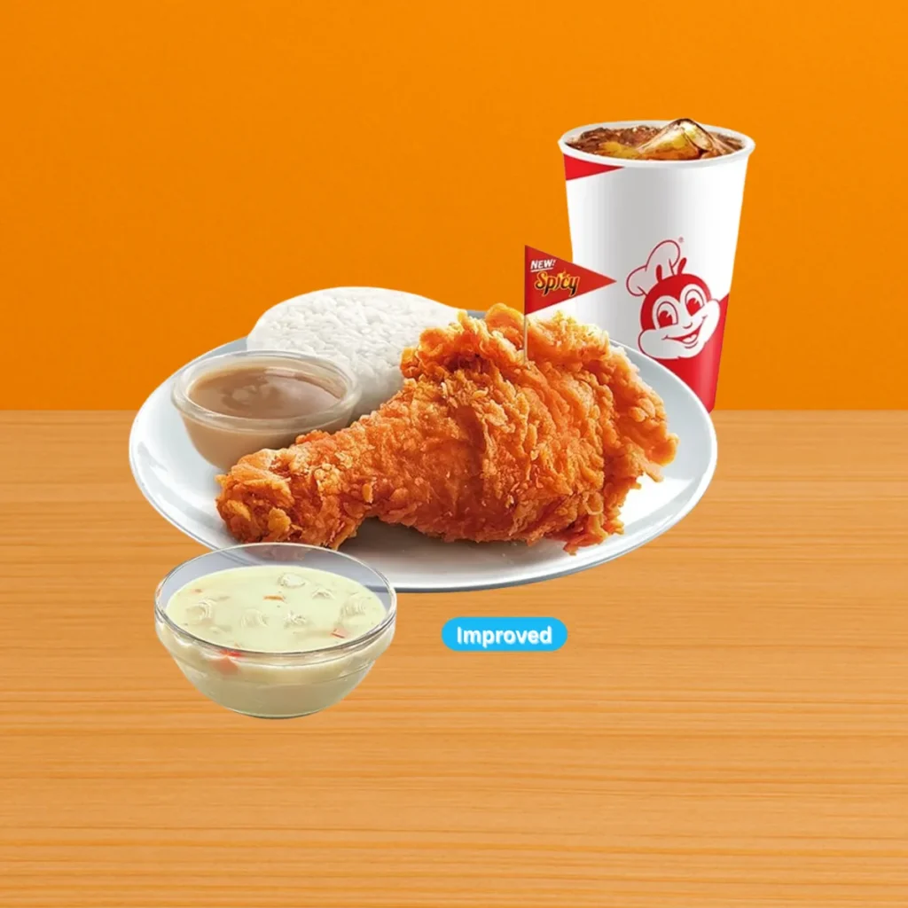 Jollibee Menu Price List Philippines 2025 – Updated Meals & Prices 68 1 pc. Crispy Hot Chickenjoy w Chicken Macaroni Soup Drink 1
