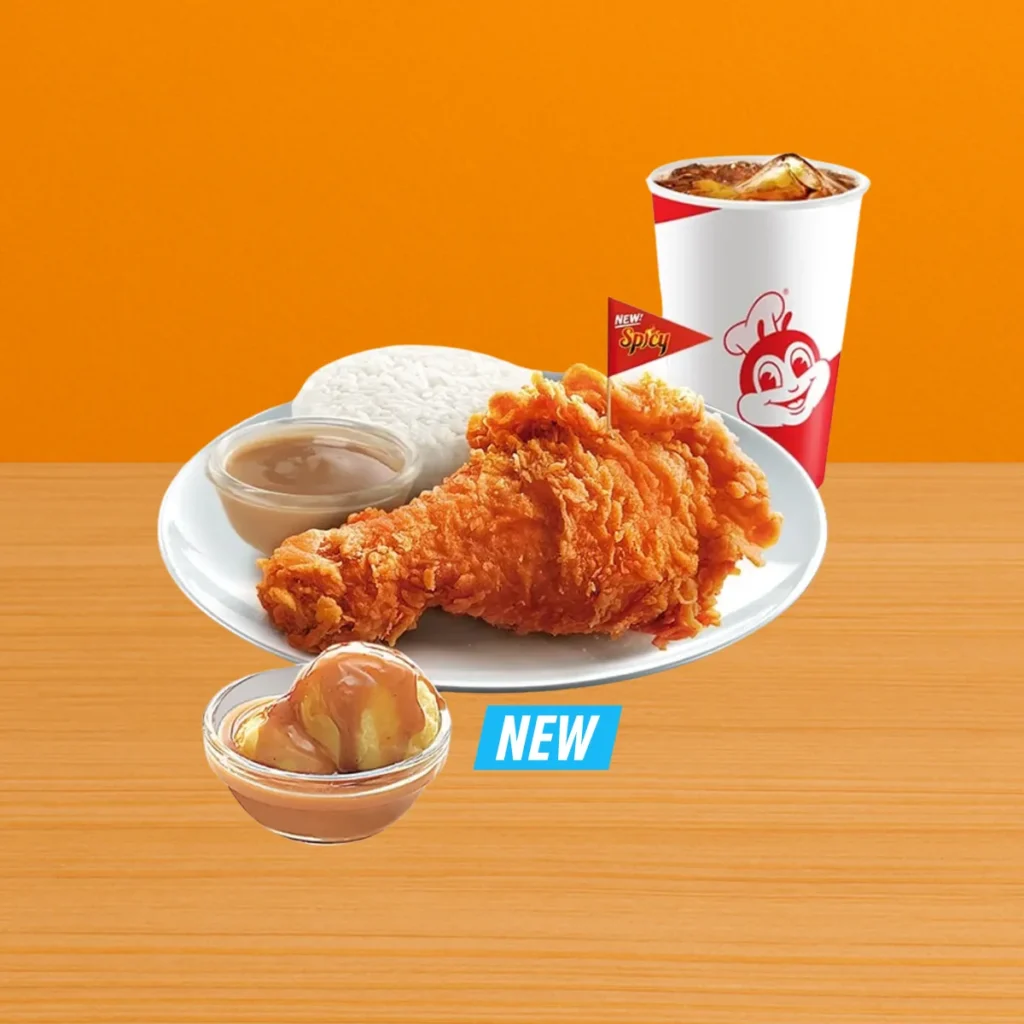 Jollibee Menu Price List Philippines 2025 – Updated Meals & Prices 64 1 pc. Crispy Hot Chickenjoy w Mashed Potato Drink
