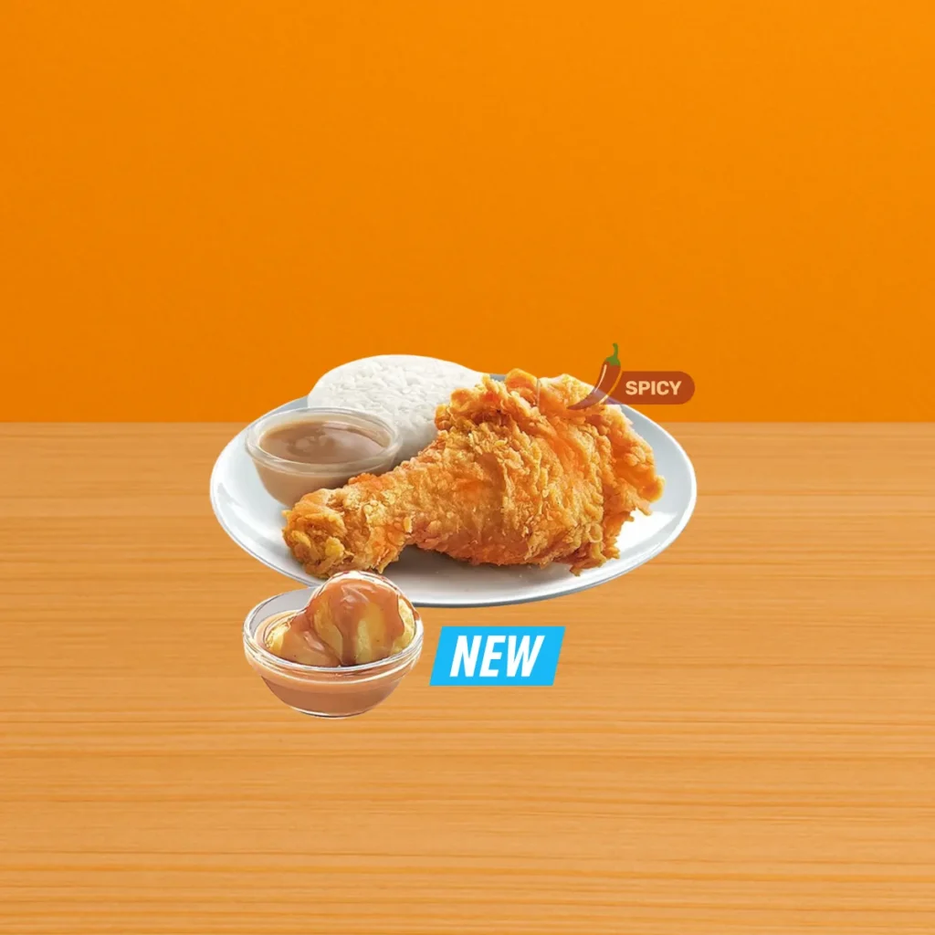 Jollibee Menu Price List Philippines 2025 – Updated Meals & Prices 61 1 pc. Spicy Chickenjoy w Mashed Potato