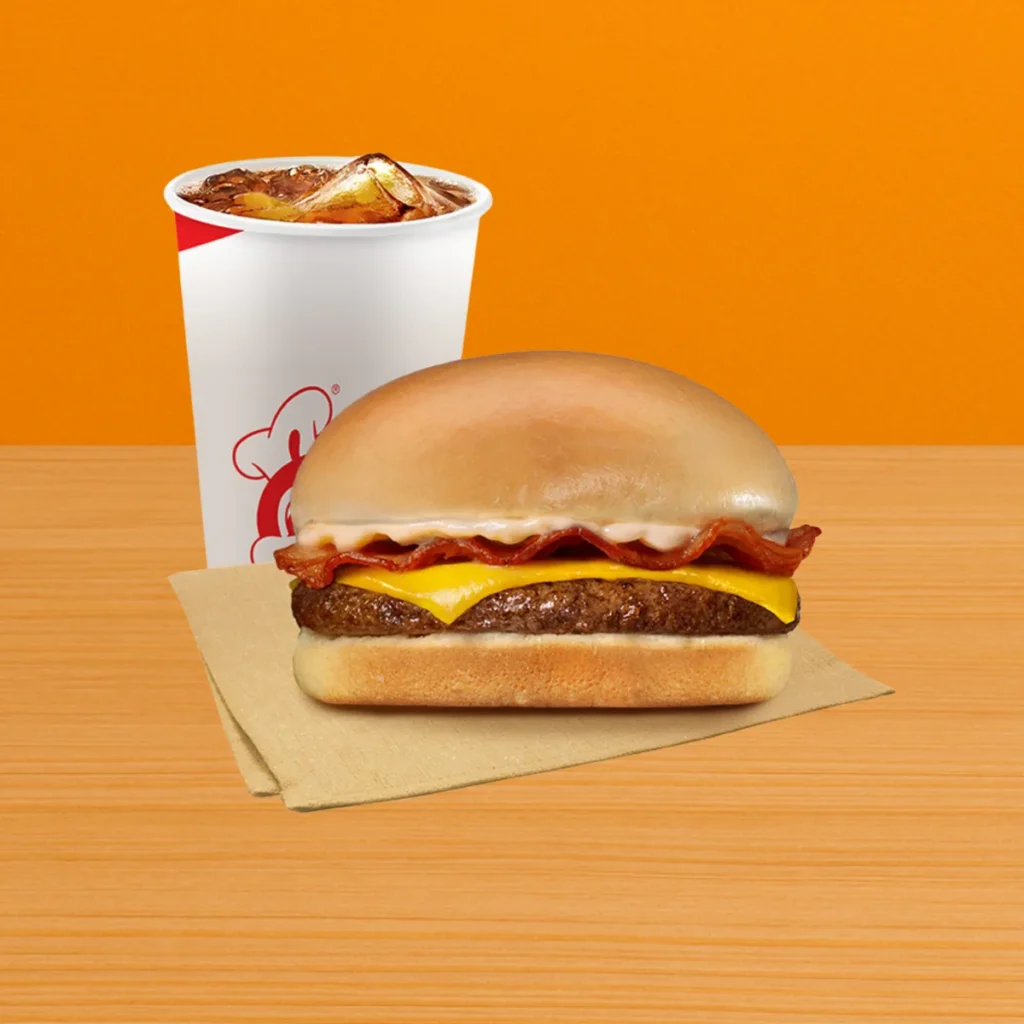Bacon Cheesy Yumburger w Drink