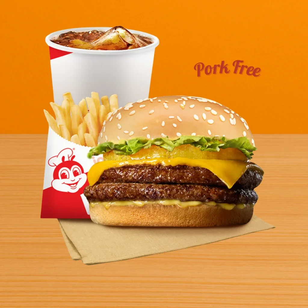 Double Amazing Aloha Champ Jr. wo Bacon w Fries Drink