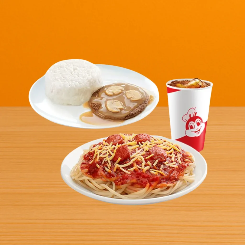 Jolly Spaghetti w 1 pc. Burger Steak w Drink