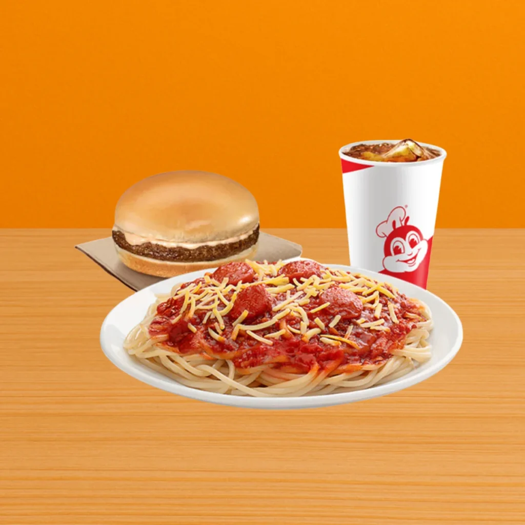 Jolly Spaghetti w Yumburger w Drink