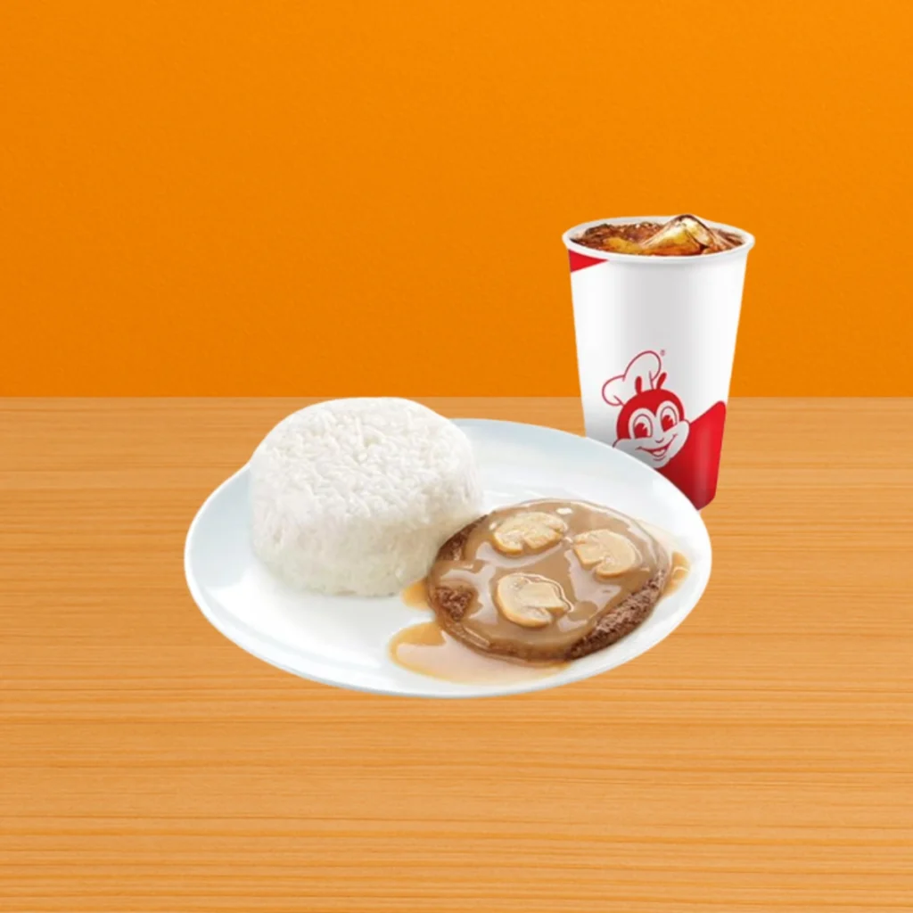 Inspect Jollibee Burger Steak Menu and updated Prices in Philippines (2025) 18 1 – pc. Burger Steak w Drink 2