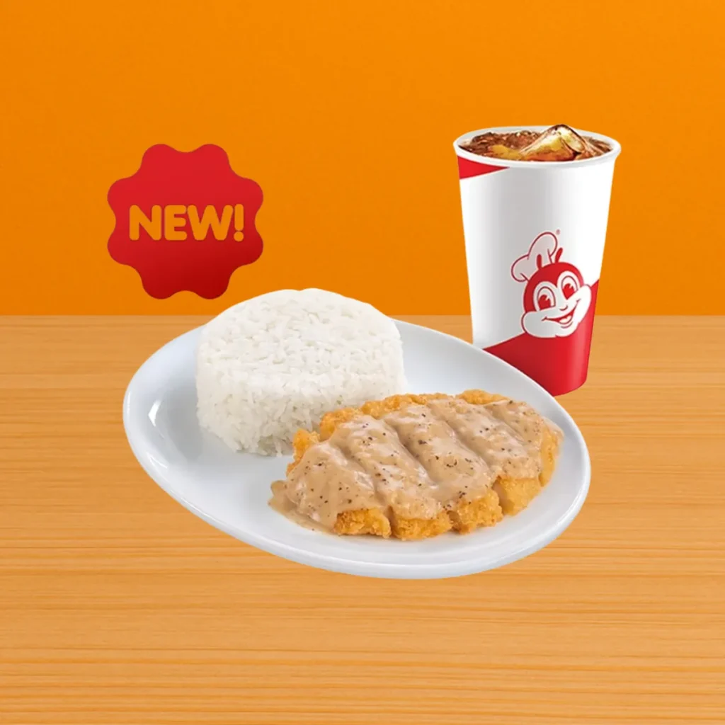 Jollibee Menu Price List Philippines 2025 – Updated Meals & Prices 220 Pepper Cream Chicken Fillet w Drink