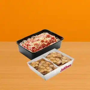 Jollibee Menu PH Price List Philippines 2025 – Updated Meals & Prices 5 6 - pc. Burger Steak w/ Jolly Spaghetti Family Pan