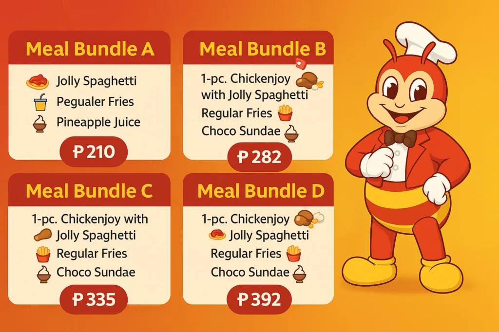 Jollibee Party Packages in Philippines 2025 – Full Menu with Prices: 3 Jollibee Meal Party Bundle card
